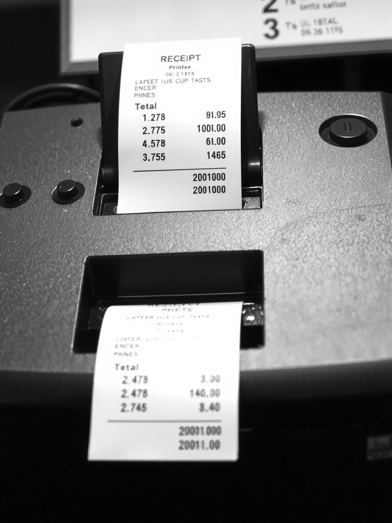 Textura de recibo térmico